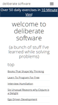 Mobile Screenshot of deliberate-software.com