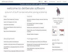Tablet Screenshot of deliberate-software.com